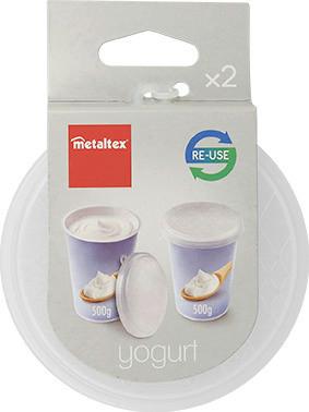 Tálkafedő Yogurt - Basics, műanyag (10cm) - Metaltex