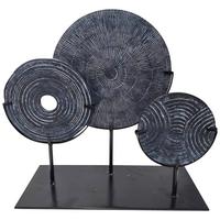 Skulptura Dekorativna Wyatt - crna, Moderno, metal/prirodni materijali (39/34,5/15cm) - Mömax