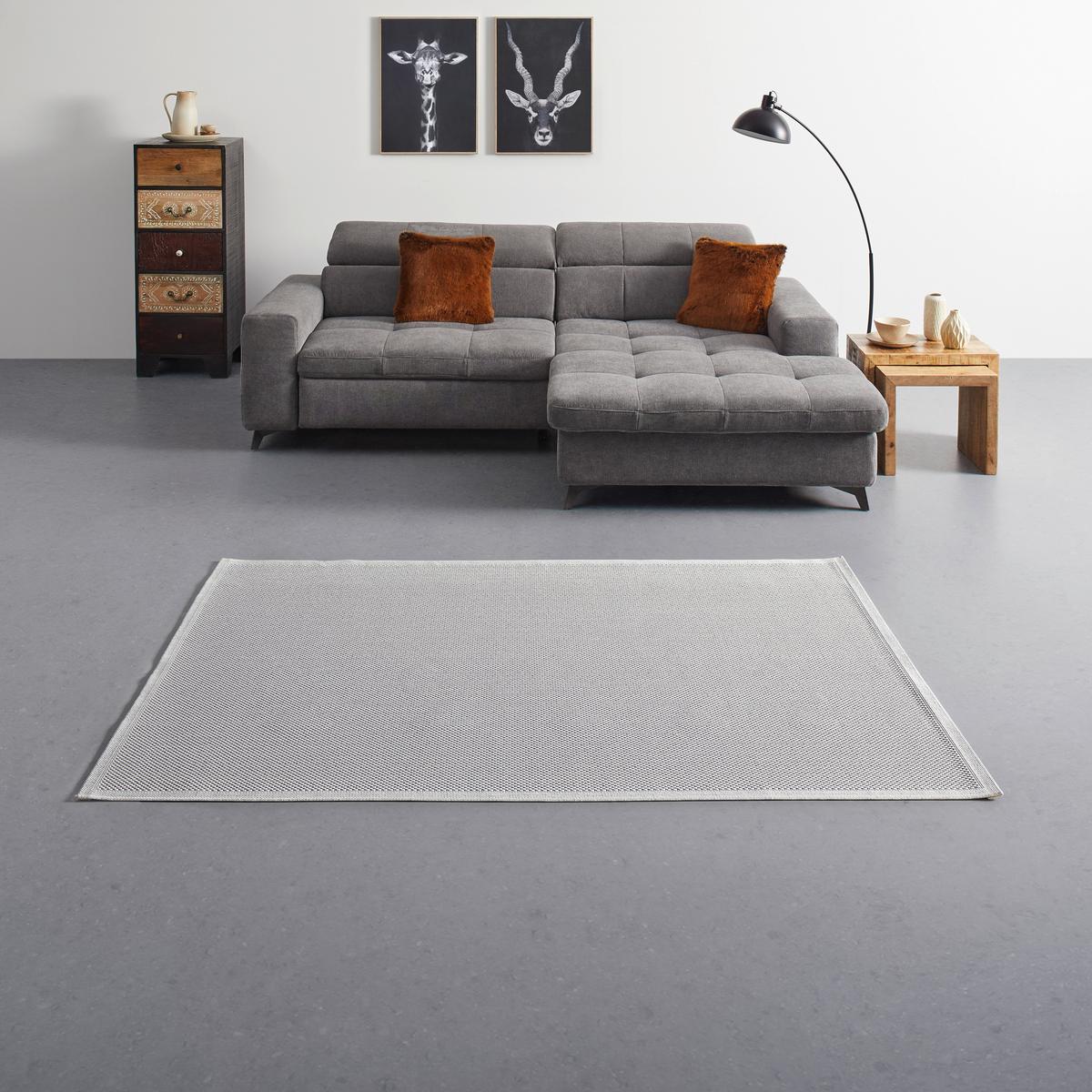 Flachwebteppich Arven Creme ca. 160x230cm - Creme, Modern, Textil (160/230cm) - Mömax