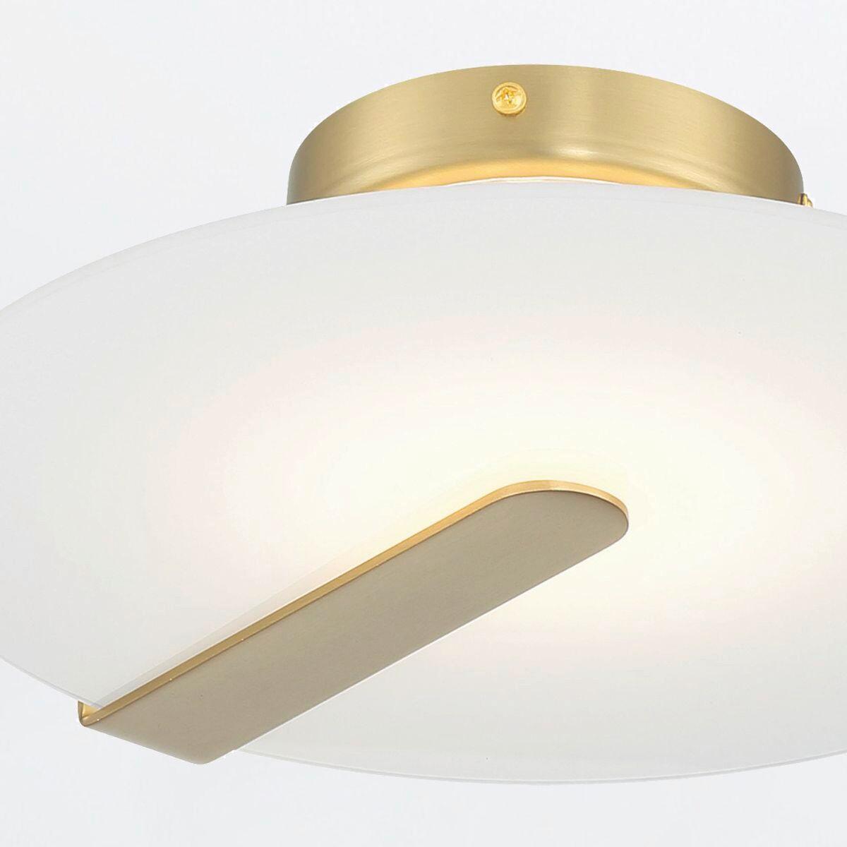 LED Mennyezeti Lámpa Qn-Nuvola-F-S-Bg - krómszínű, Basics, üveg/fém (31/9,2cm) - Elstead Lighting