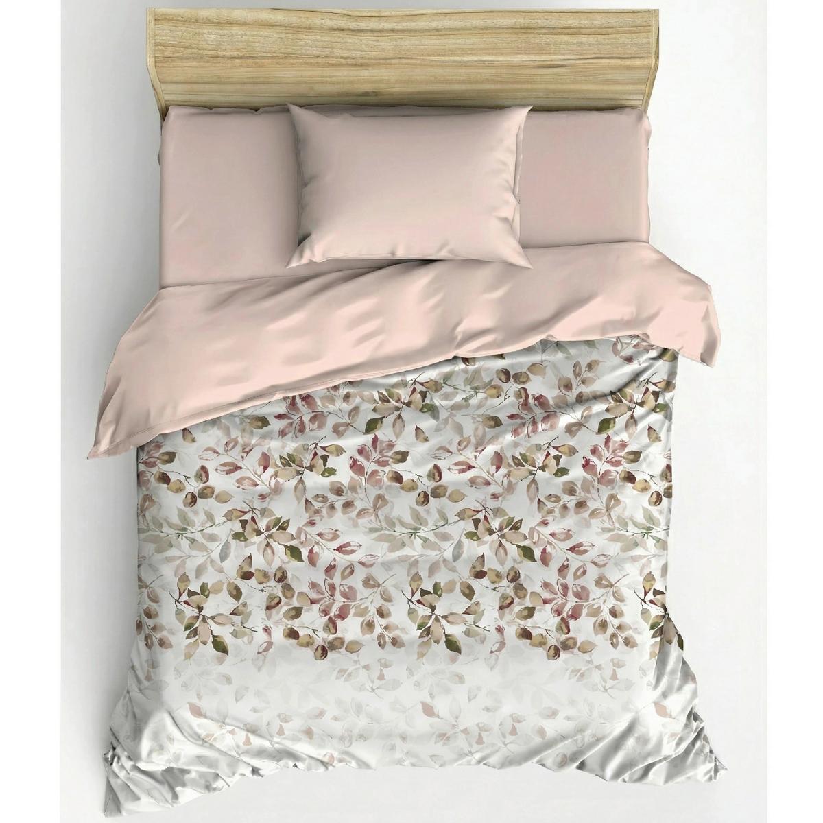 POŚCIEL BRICE - BEIGE - beżowy, Basics, tkanina (155/220cm)