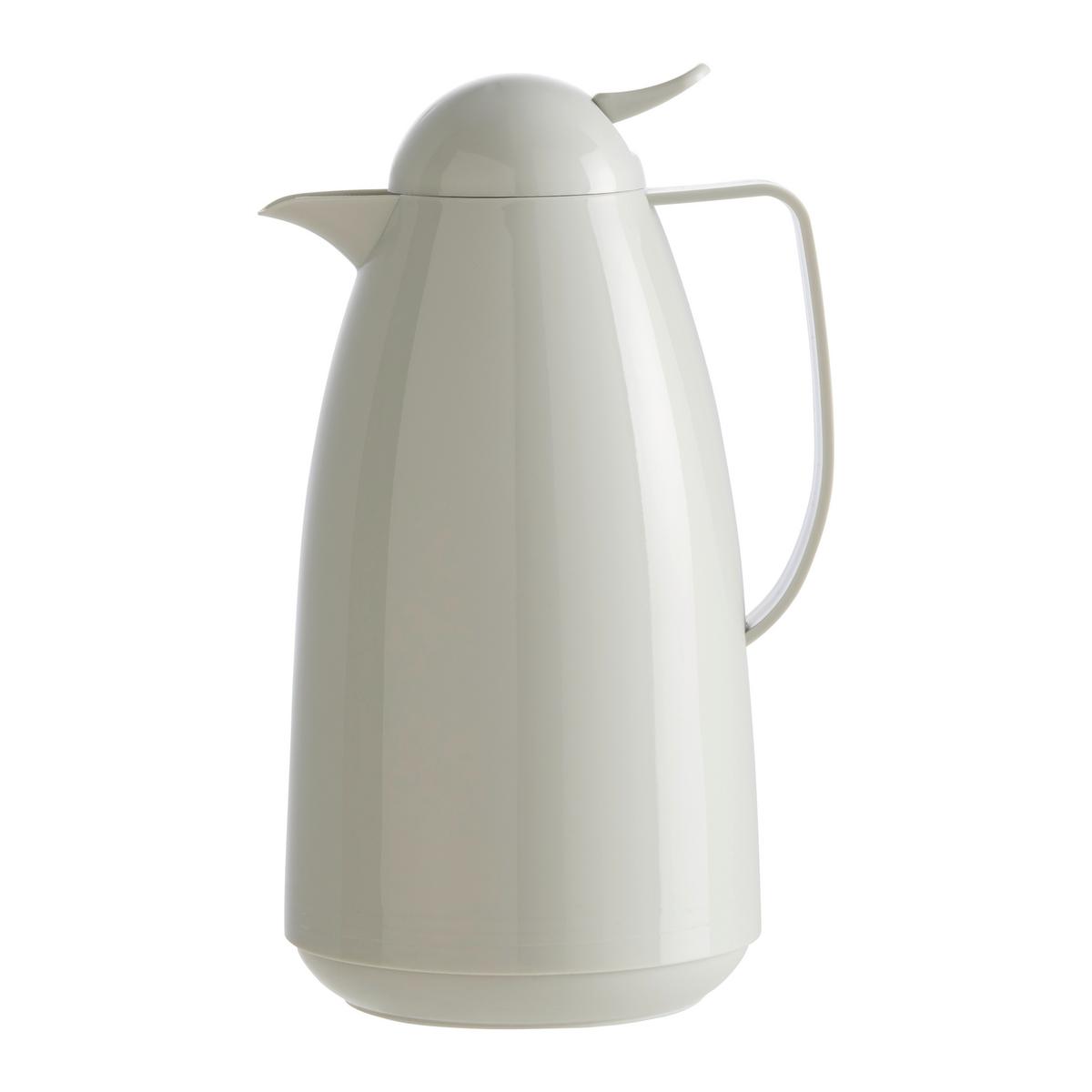 Sticlă termos cca. 1L Barbara - gri deschis/negru lucios intens, Konventionell, plastic/sticlă (1l) - Mömax