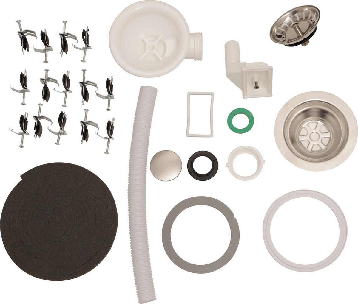 Spüle 3101000500100-80 Edelstahlfarben - Edelstahlfarben, Basics, Metall (100/17,5/50cm) - Respekta