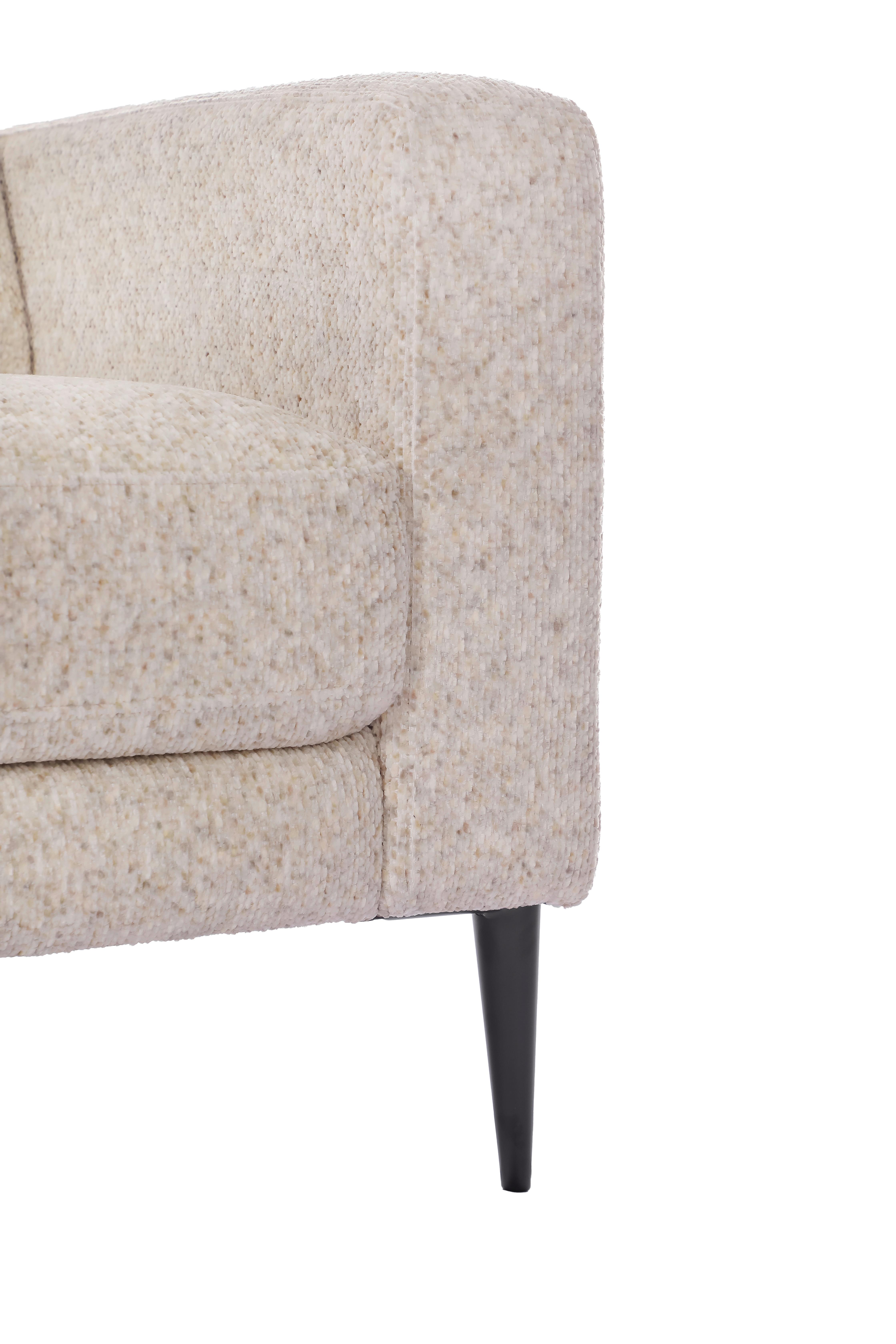 Trosed Parma, Krem - črna/krem barve, Basics, kovina/tekstil (208/83/151cm) - Livetastic