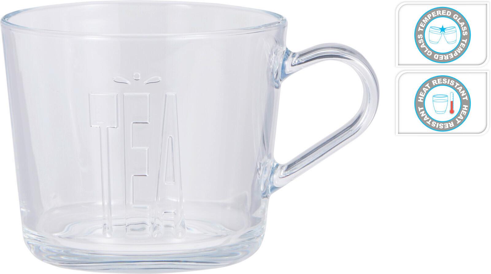 Teáspohár Tea - átlátszó, üveg (10,2/8,9cm)