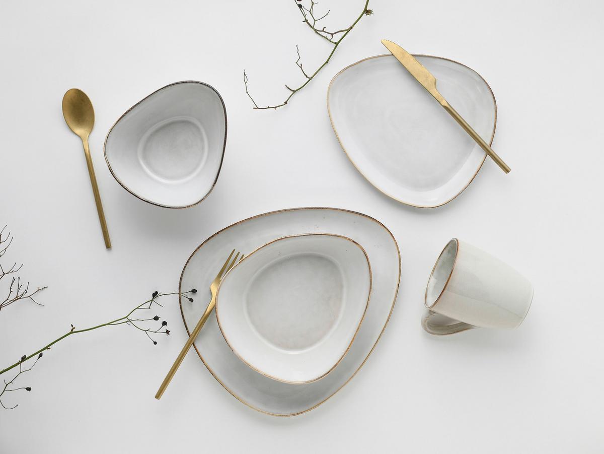Kombiservice Cloudy in Weiß, 10-teilig - Weiß, Trend, Keramik (34/29,5/36cm) - Creatable