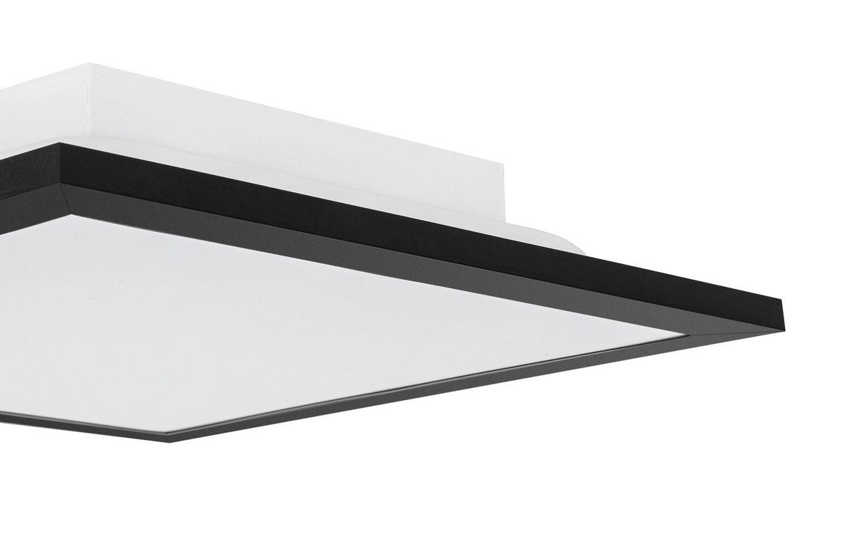 LAMPA SUFITOWA LED JUO - czarny/biały, Modern, tworzywo sztuczne/metal (30/30/5,5cm) - Mömax