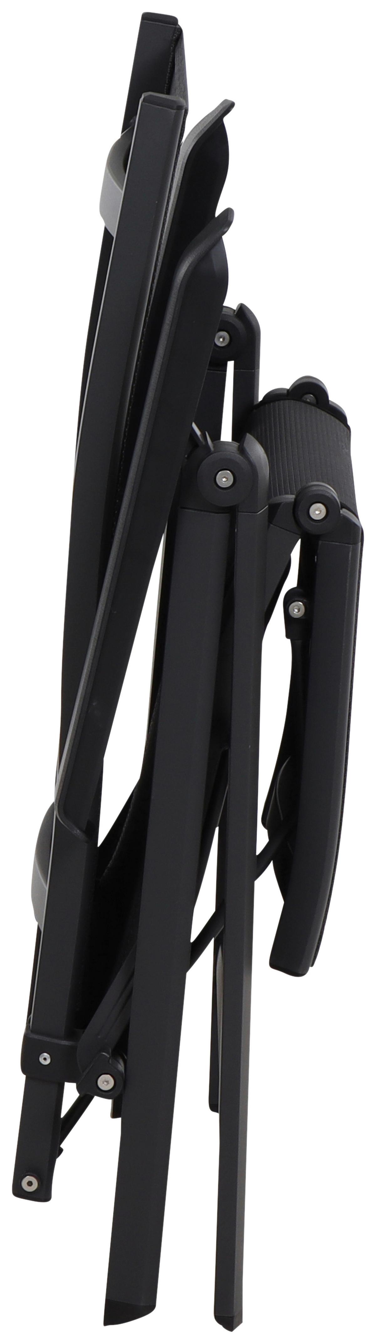 Garten-Relaxsessel TESORO Tesoro B: 61cm - Anthrazit/Schwarz, KONVENTIONELL, Kunststoff/Textil (61/111/72cm) - Siena Garden