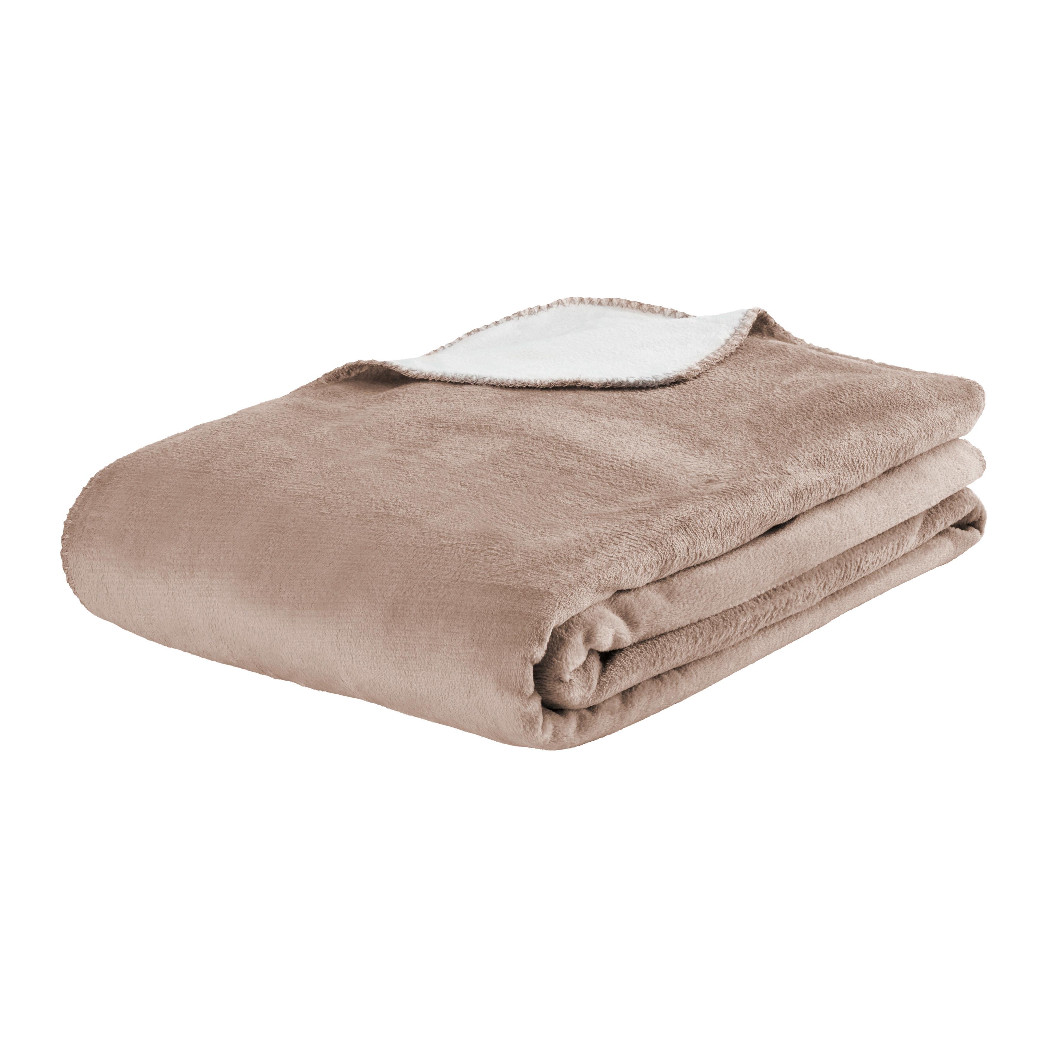 Kétoldalas Takaró Hermi - krém/taupe, Konventionell, textil (150/200cm) - Modern Living