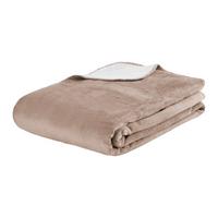 Kétoldalas Takaró Hermi - krémszínű/taupe, Konventionell, textil (150/200cm) - Modern Living