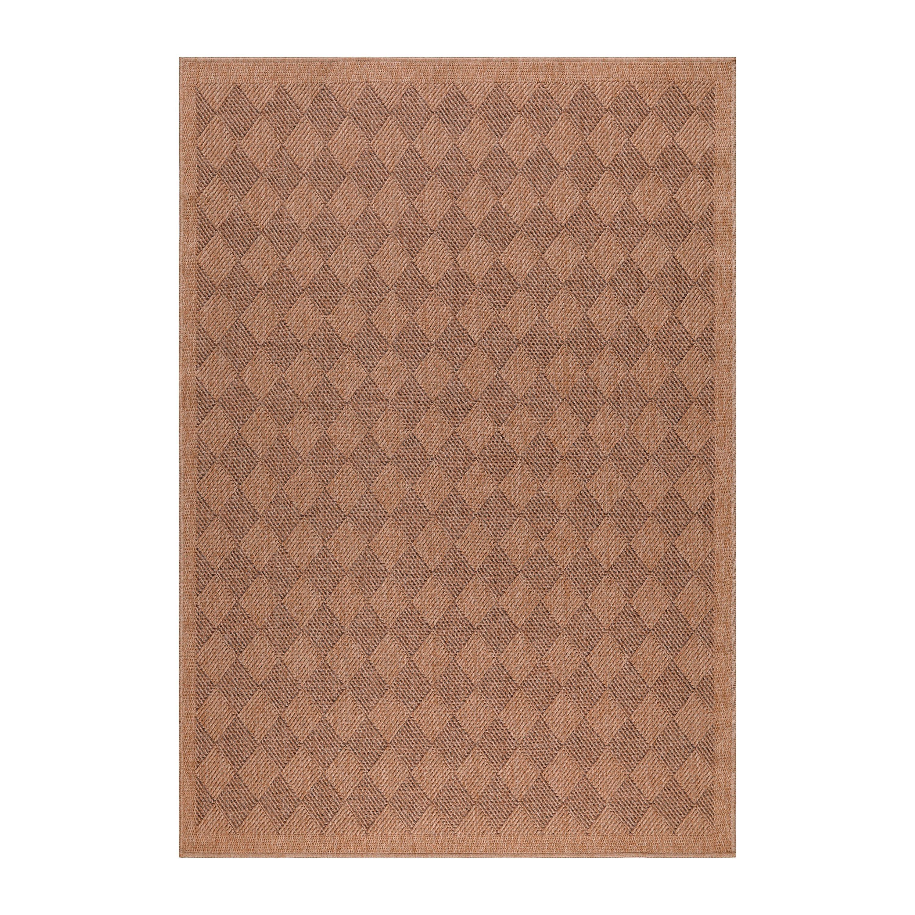Outdoorteppich Dhaka Beige ca. 120x170cm - Beige, Basics, Textil (120/170cm) - Novel