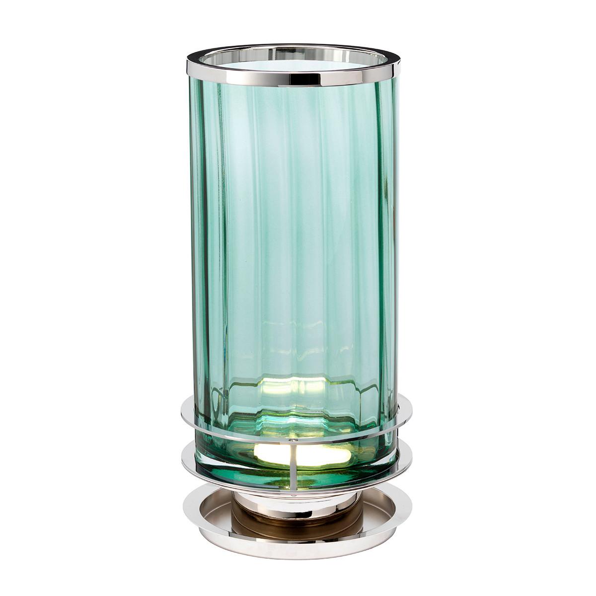 Stolna Svjetiljka Qn-Arno-Green-Pn - zelena/boje nikla, Konvencionalno, staklo/metal (17.1/36.4cm) - Elstead Lighting