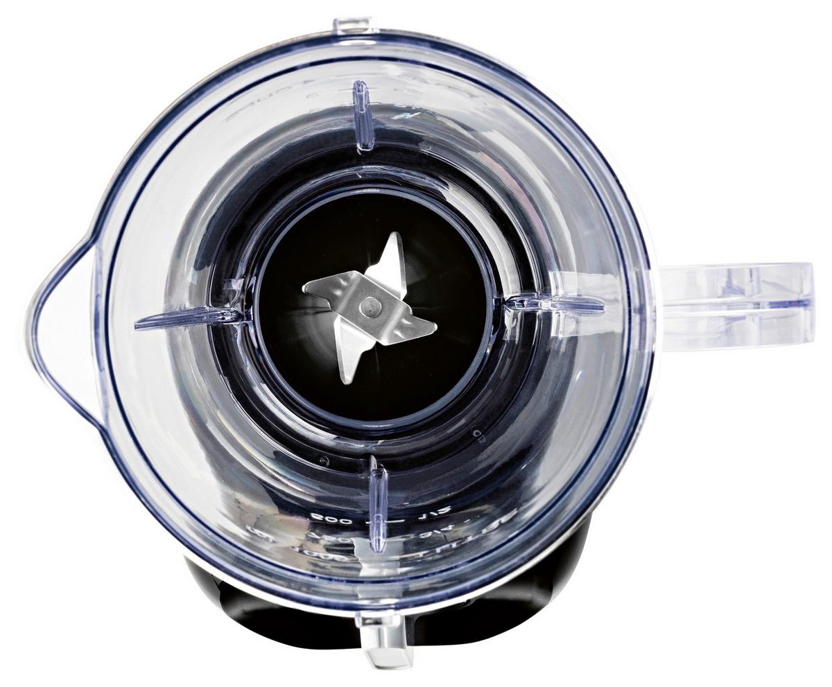 Standmixer Gourmetmaxx Schwarz/Transparent ca. 1,5l - Transparent/Schwarz, KONVENTIONELL, Kunststoff/Metall (35,5/18,5/23cm)