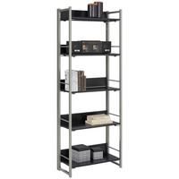 étagère in Grau/Schwarz - Schwarz/Grau, Modern, Holzwerkstoff/Metall (61mm) - Mömax