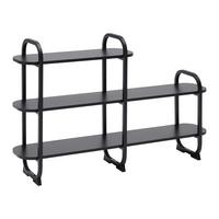 Polc Bend - fekete, Modern, faalapú anyag/fém (115/72/27cm) - Mömax