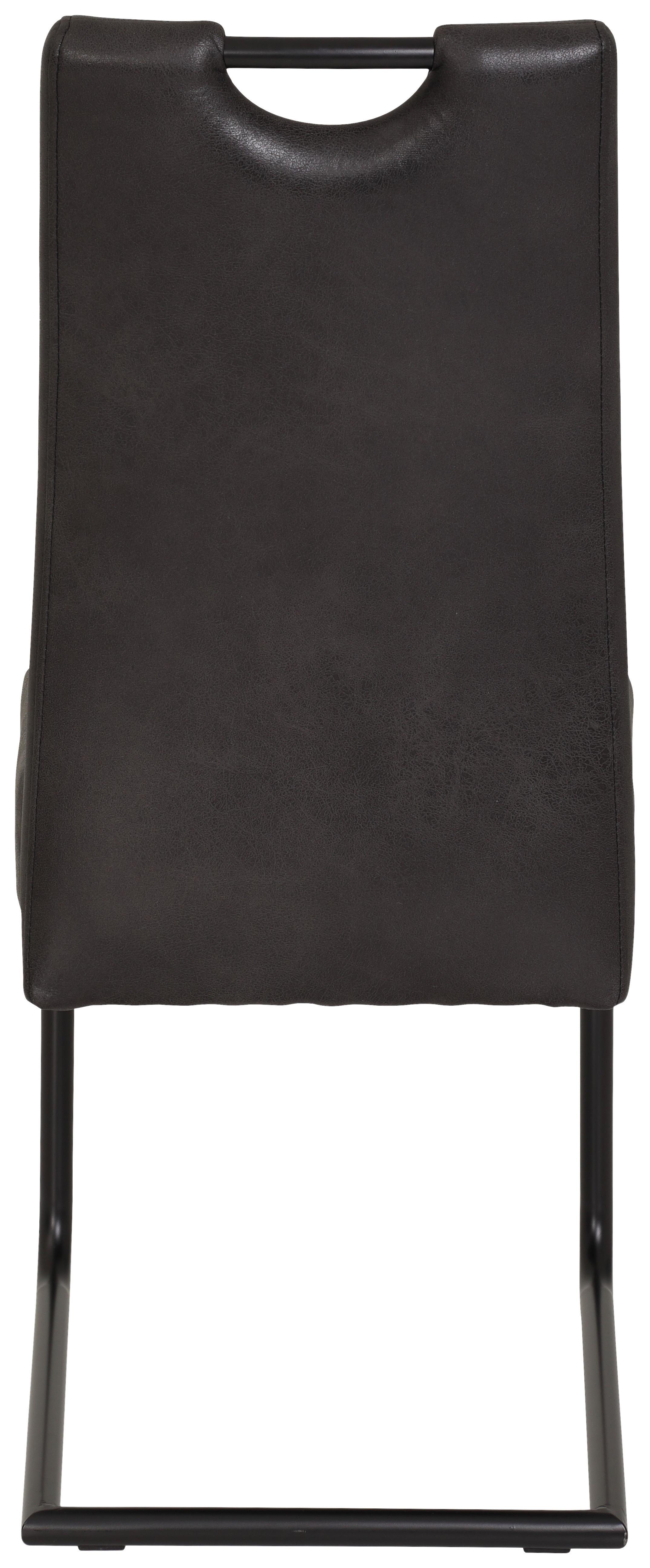 Nihajni Stol Betty, Antracit, Velur - črna/antracit, Konvencionalno, kovina/tekstil (43/99/60cm) - Mömax