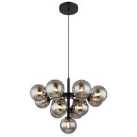 Viseća Svjetiljka Grappy - crna, Design, staklo/metal (56/120cm) - Globo