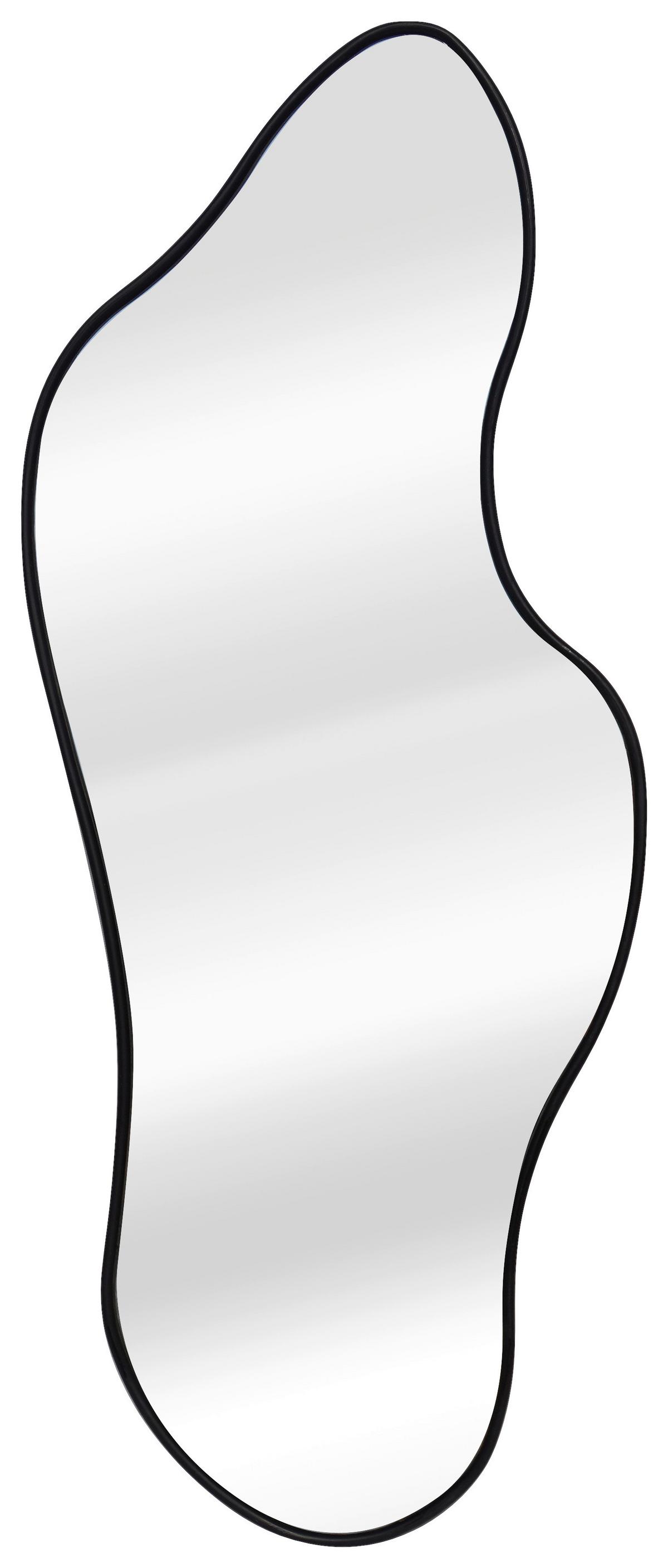 Ogledalo Tiara - crna, Moderno, staklo/drvni materijal (50/120/2,3cm) - Modern Living