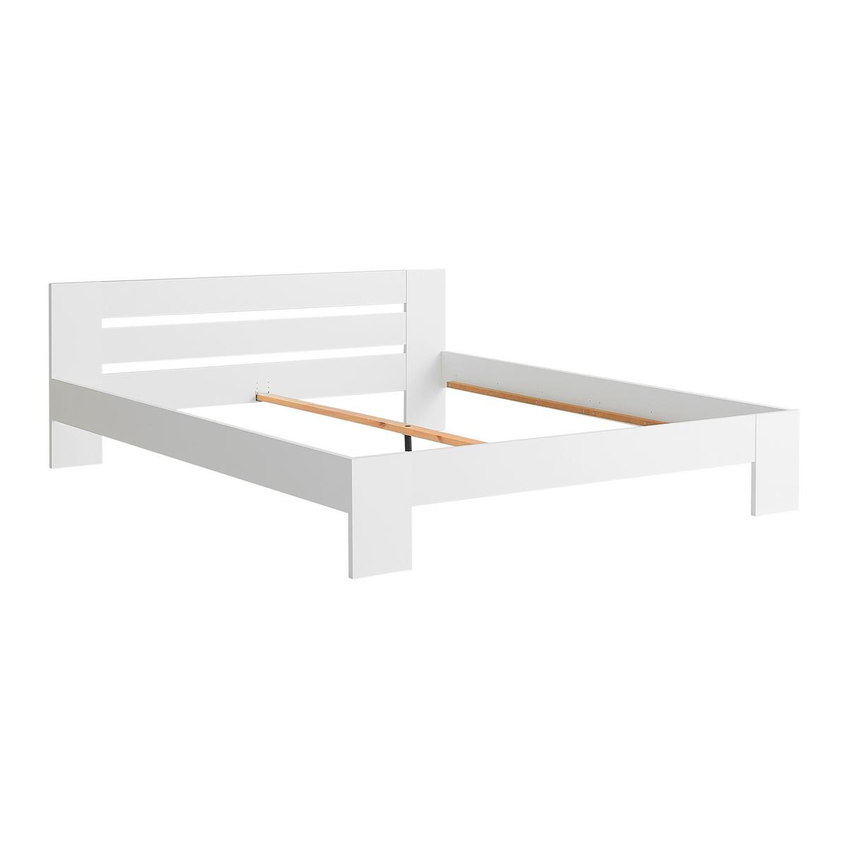 Bett Madrid Weiß ca. 180x200cm - Weiß, MODERN, Holz (180/200cm) - Mömax