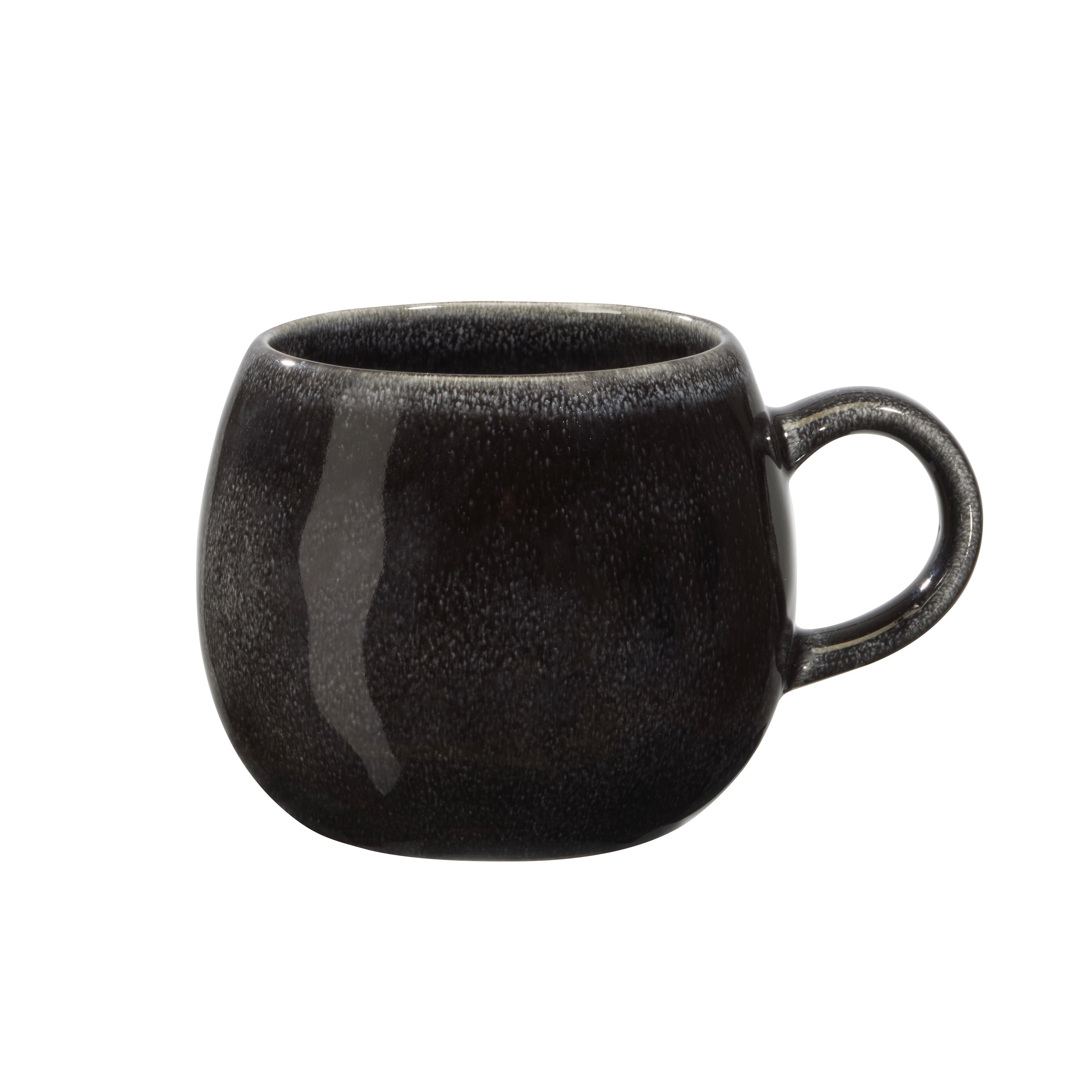 KAFFEEBECHER SINDRI - Schwarz, Modern, Keramik (14.5/11/8.5cm)