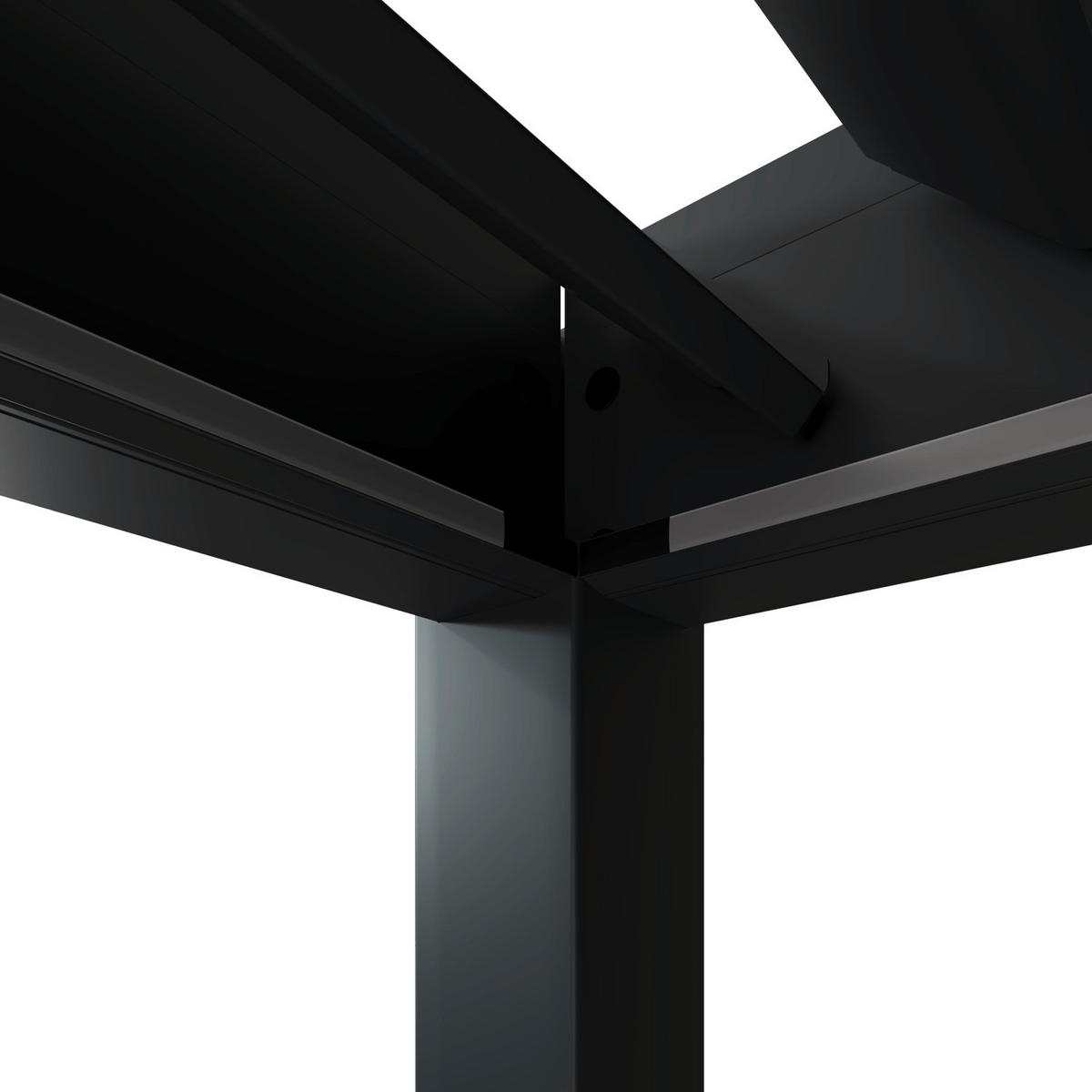 PERGOLA DELUXE 3,6X5,3M ANTHRAZIT - Anthrazit, Basics, Metall (530/255/360cm) - Gardenson