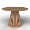 Esstisch rund Ennio Echtholz furniert/MDF Ø ca. 120 cm - Eichefarben, MODERN, Holz/Holzwerkstoff (120/120/75cm) - Bessagi Home