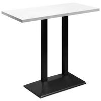 Barska Miza Tim, Ca. 70 X 120 Cm - črna/bela, Moderno, kovina/leseni material (70/120/106cm) - Mömax