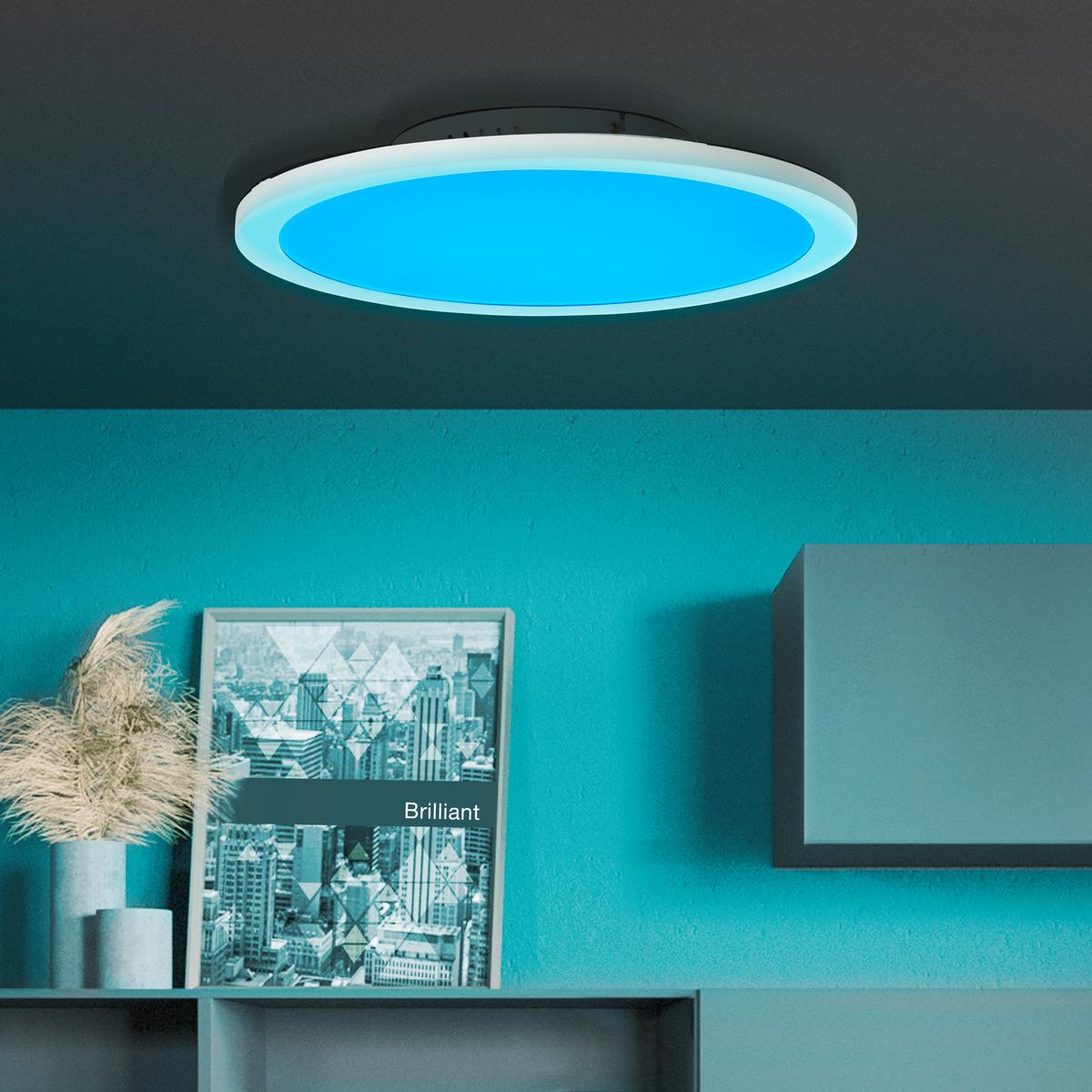 PANEL LED G97060L05 ABIE - biały, Konventionell, tworzywo sztuczne/metal (40/5,9cm) - Brilliant