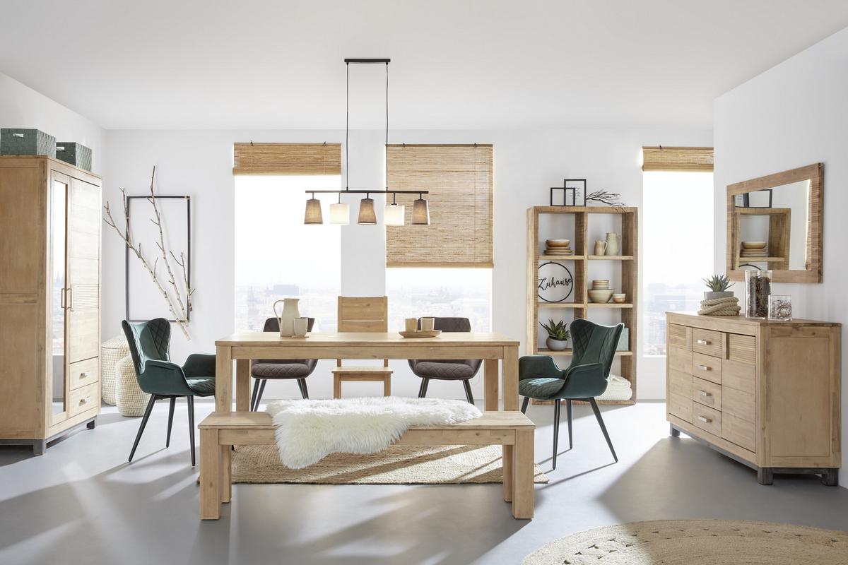 Vitrina Aruba - srebrne barve/siva, Konvencionalno, kovina/les (110/190/45cm) - Zandiara