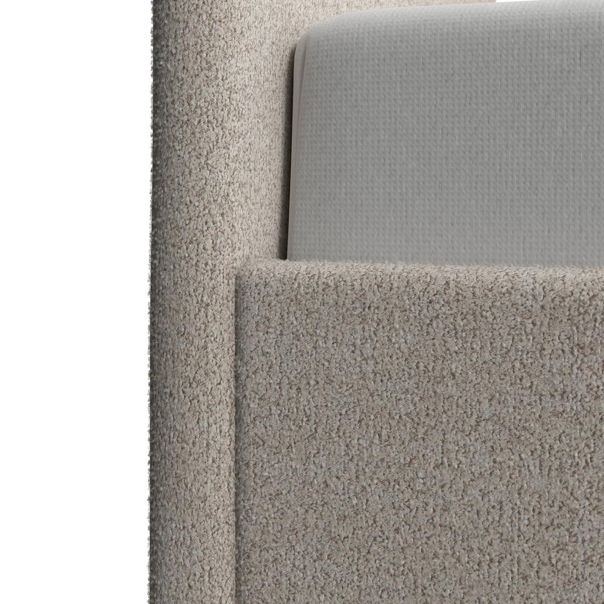 Kinderbett Belly Bouclé Beige ca. 90x200 cm - Beige, MODERN, Holz/Textil (90/200cm) - Bessagi Kids