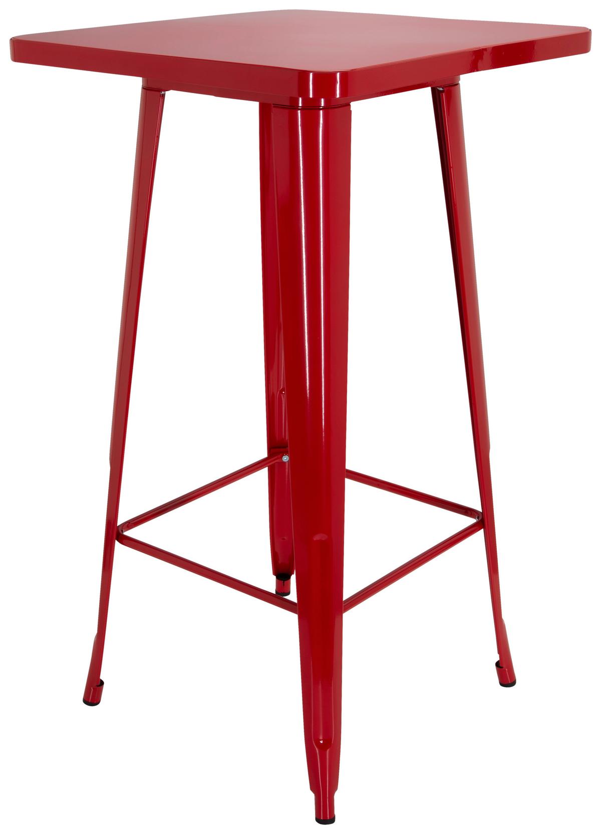 Barska Miza Vantaggio High T, Rdeča - rdeča, Basics, kovina (60/60/103,5cm) - MID.YOU