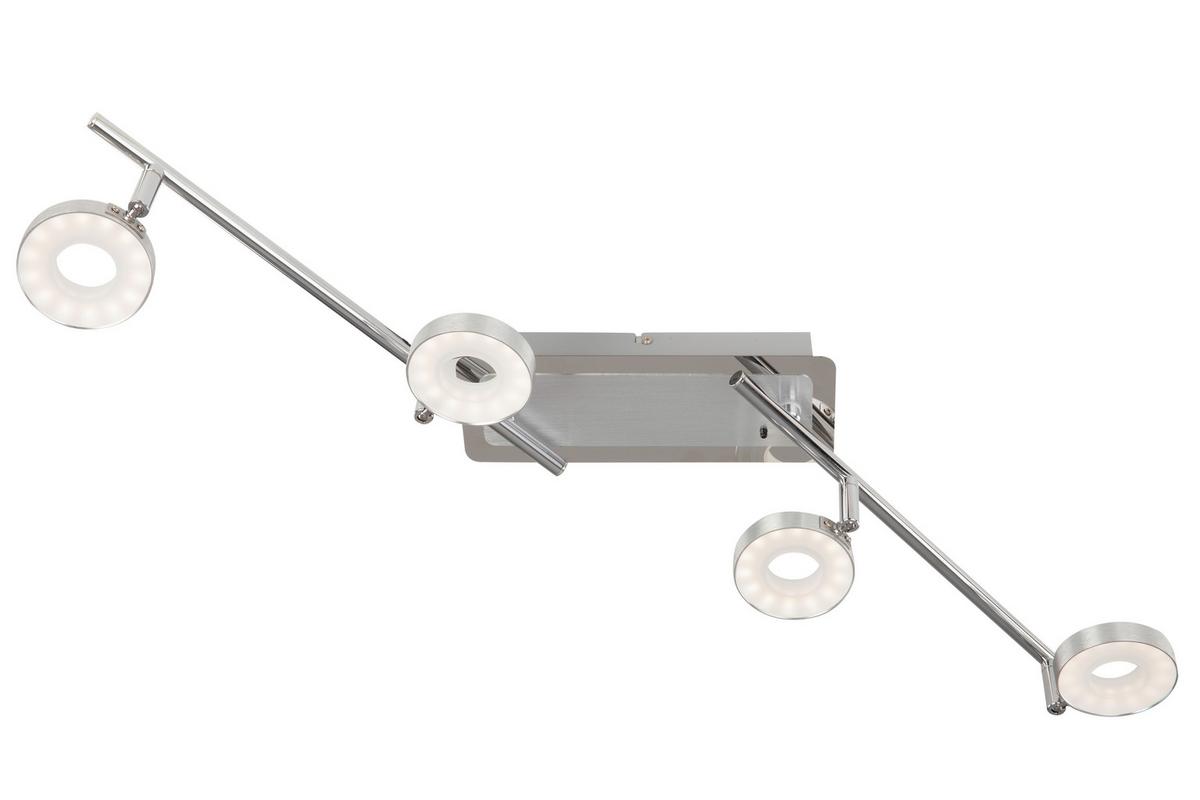 LAMPA REFLEKTOROWA LED INELE *SBN*SH* - kolor aluminiowy/kolor chromowy, Design, metal (84,5/9/18,8cm) - Novel