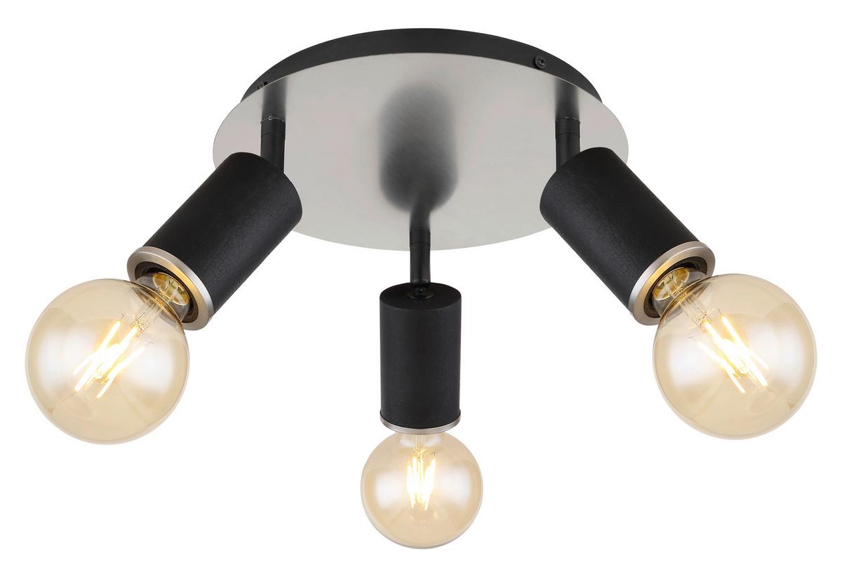 Reflektor Joseba - boje nikla/crna, Basics, drvo/metal (28/18cm) - Globo