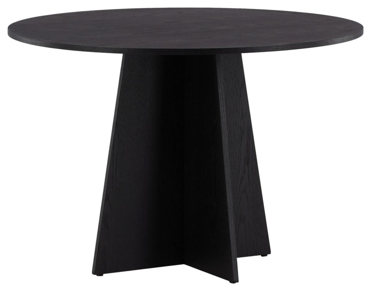 ESSTISCH BOOTCUT - Schwarz, Design, Holz (110/110/75cm) - Livetastic