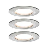Deckenleuchte Nova max. 6,5 Watt, 3-teilig - Alufarben, Basics, Metall (8,4cm) - Paulmann