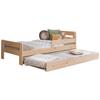 Bett Bennet mit Ausziehbett ca. 90x200 cm Kiefer Natur - Naturfarben, MODERN, Holz (90/200cm) - MID.YOU