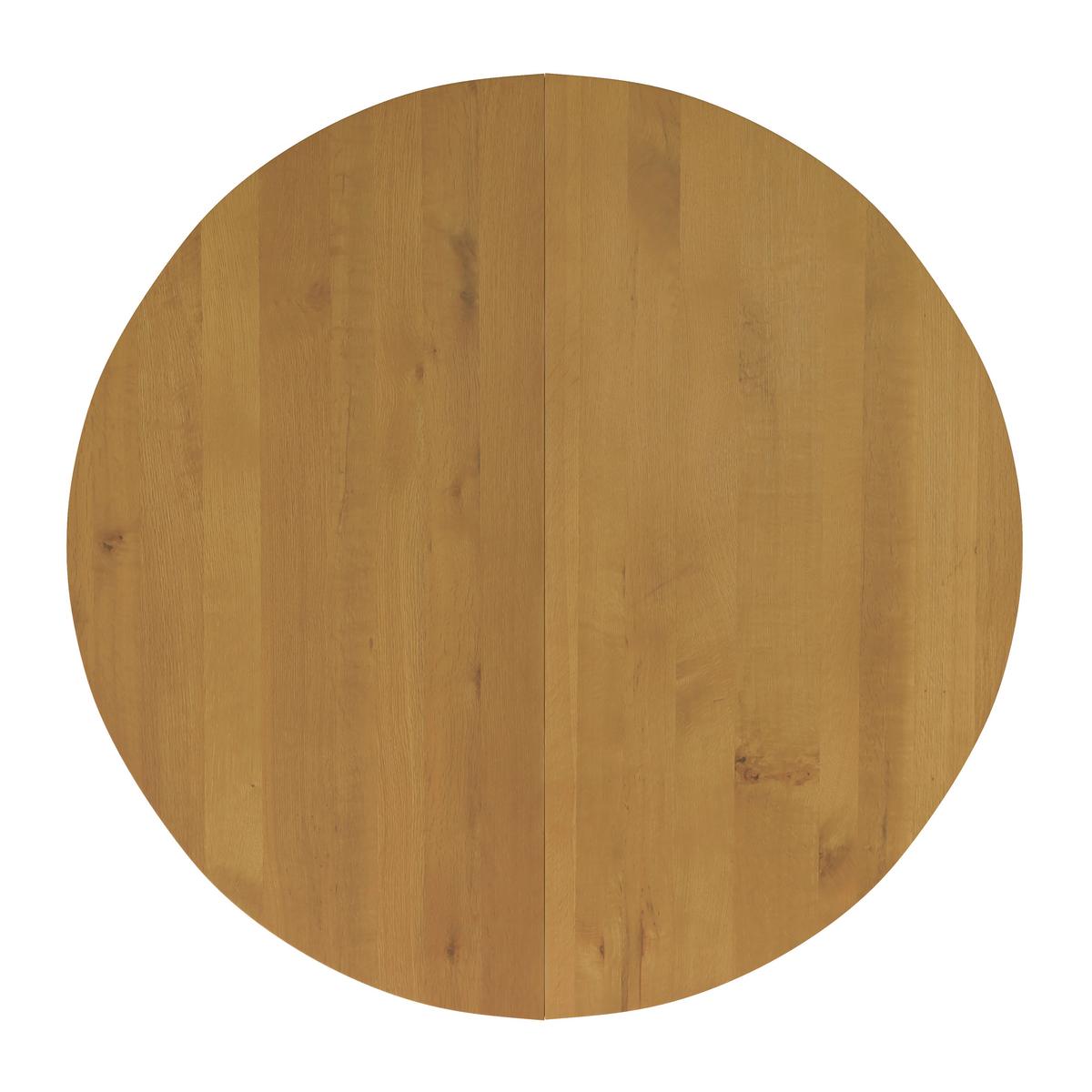 Esstisch Miley in Holz Eiche massiv ca. 120-160x120 cm - Eichefarben, MODERN, Holz (120-160/120/76cm) - Bessagi Home