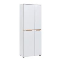 Regalkombination Dallas Weiss/Eiche Artisan - Weiss/Schwarz, Modern, Holzwerkstoff/Kunststoff (75/197/38cm) - Mömax