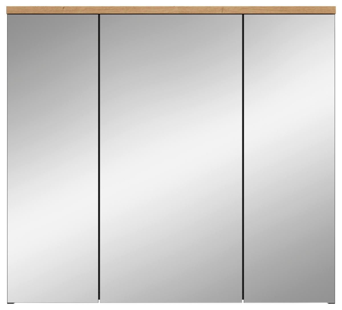 Omara Z Ogledalom Canu, Hrast - Moderno, steklo/leseni material (80/73/21cm) - MID.YOU