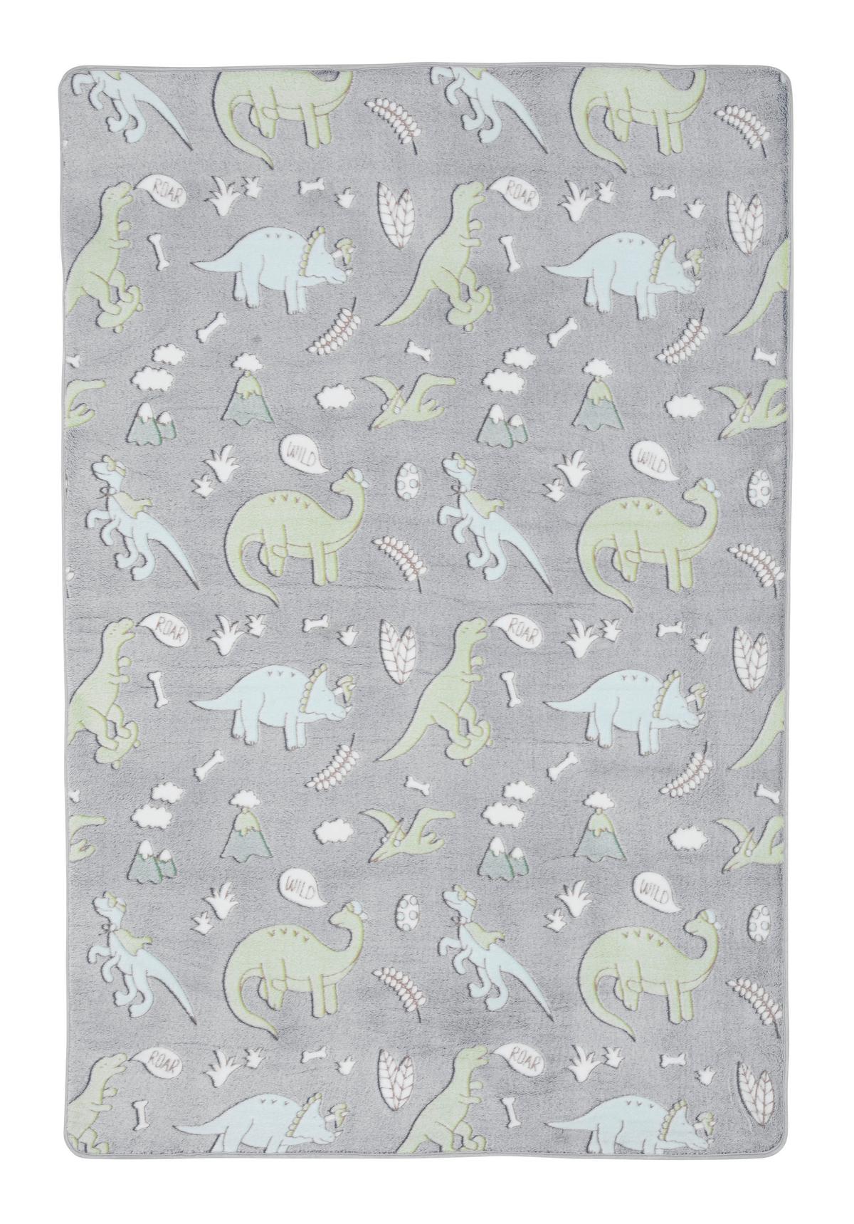 Dečiji Tepih 120x170cm Dino - siva, Moderno, tekstil (120/170cm) - Modern Living