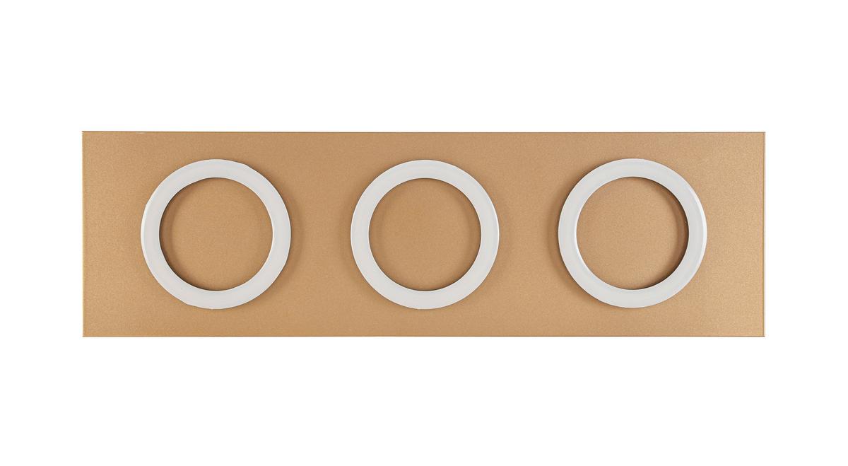 Plafonieră cu LED Emilore - cappuccino/negru, Modern, plastic/metal (60/18/5,1cm) - Mömax