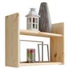 Stenski Regal Mona, Bor, Masivno - barve bora, Basics, les (60/45/20cm) - MID.YOU