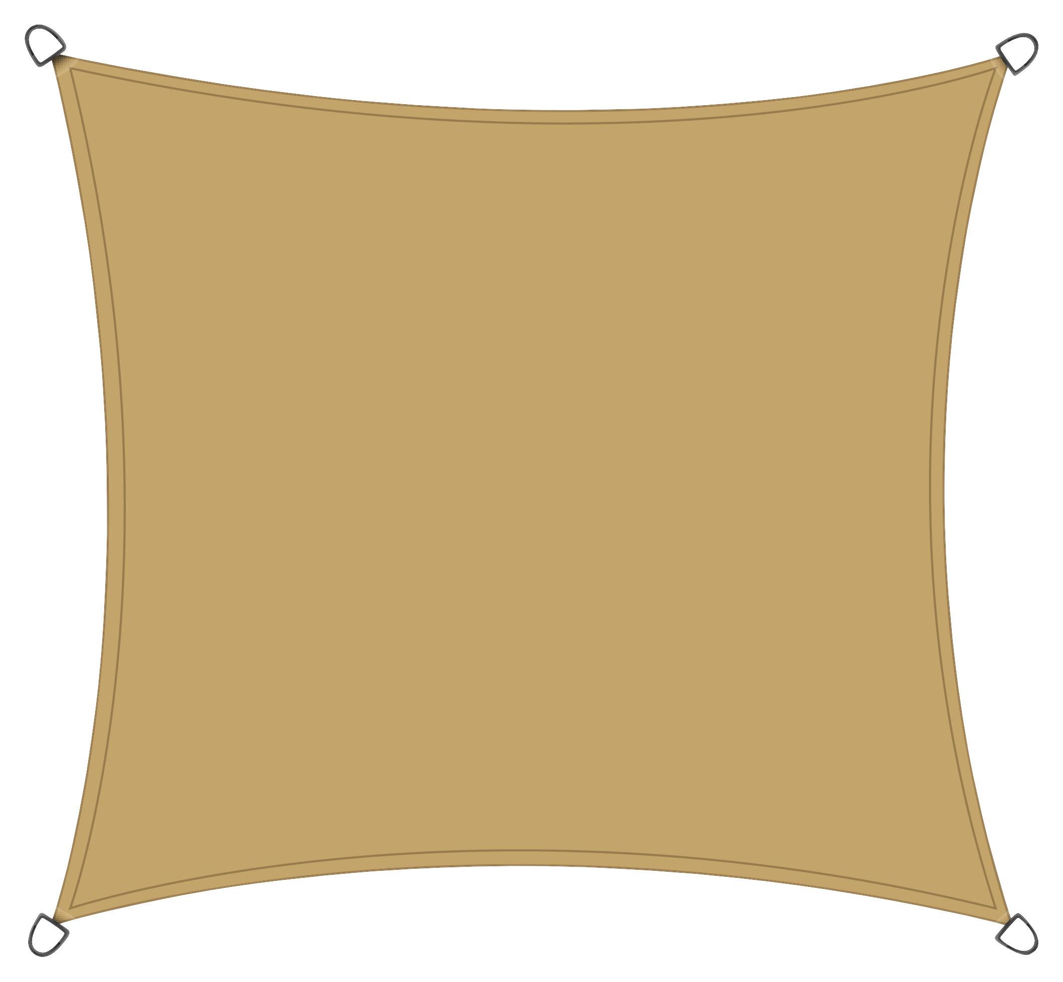 Sonnensegel H16887 ca. 360x360x360 cm Sandfarben - Sandfarben, MODERN, Textil/Metall (360/360/360cm) - Siena Garden