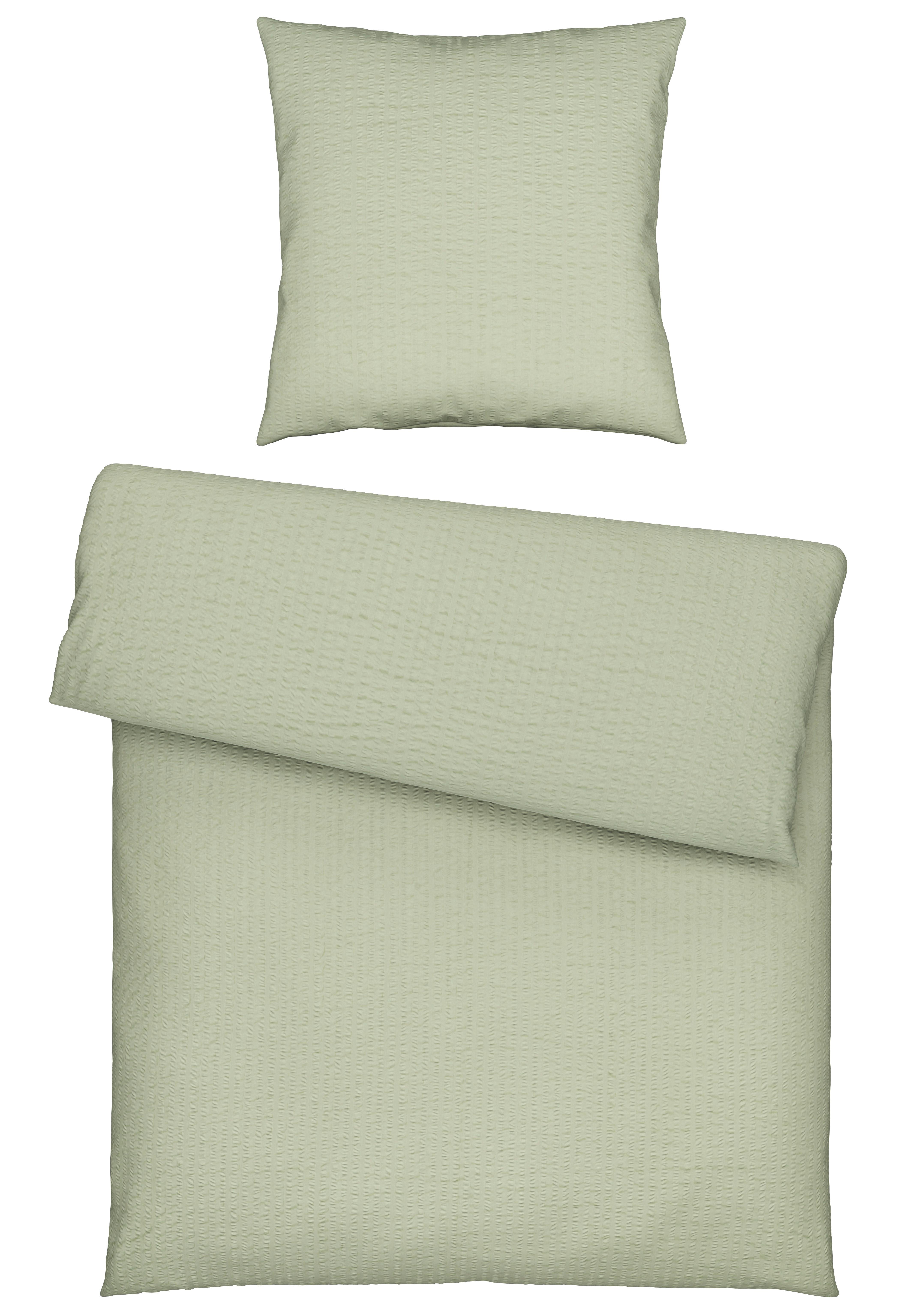 Bettwäsche Gisela Hellgrün ca. 135x200cm - Hellgrün, Textil (135/200cm) - Modern Living