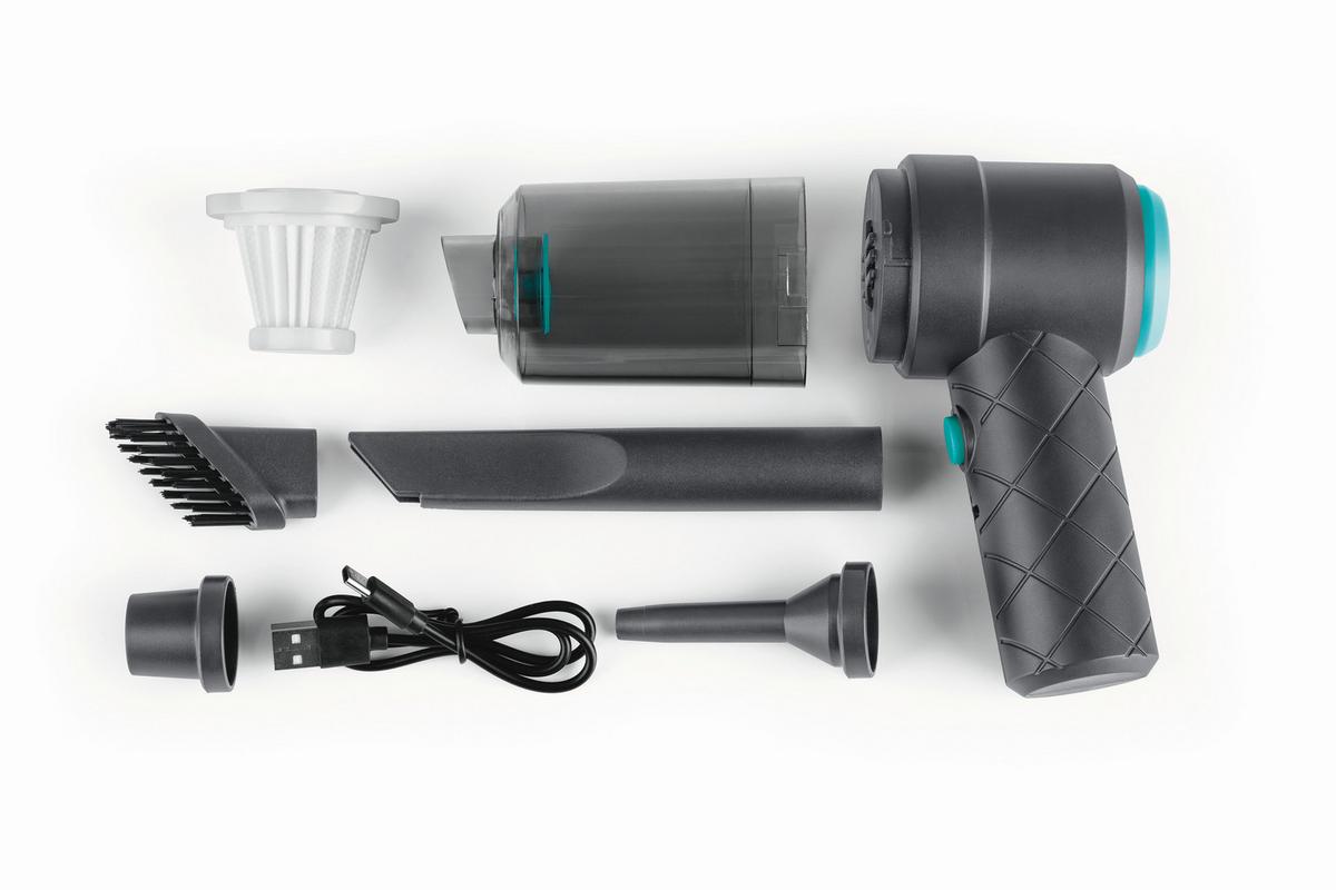 Akku-Handstaubsauger Cleanmaxx max. 40 Watt - Blau/Grau, Kunststoff/Metall (33,5/17,5/5,5cm)