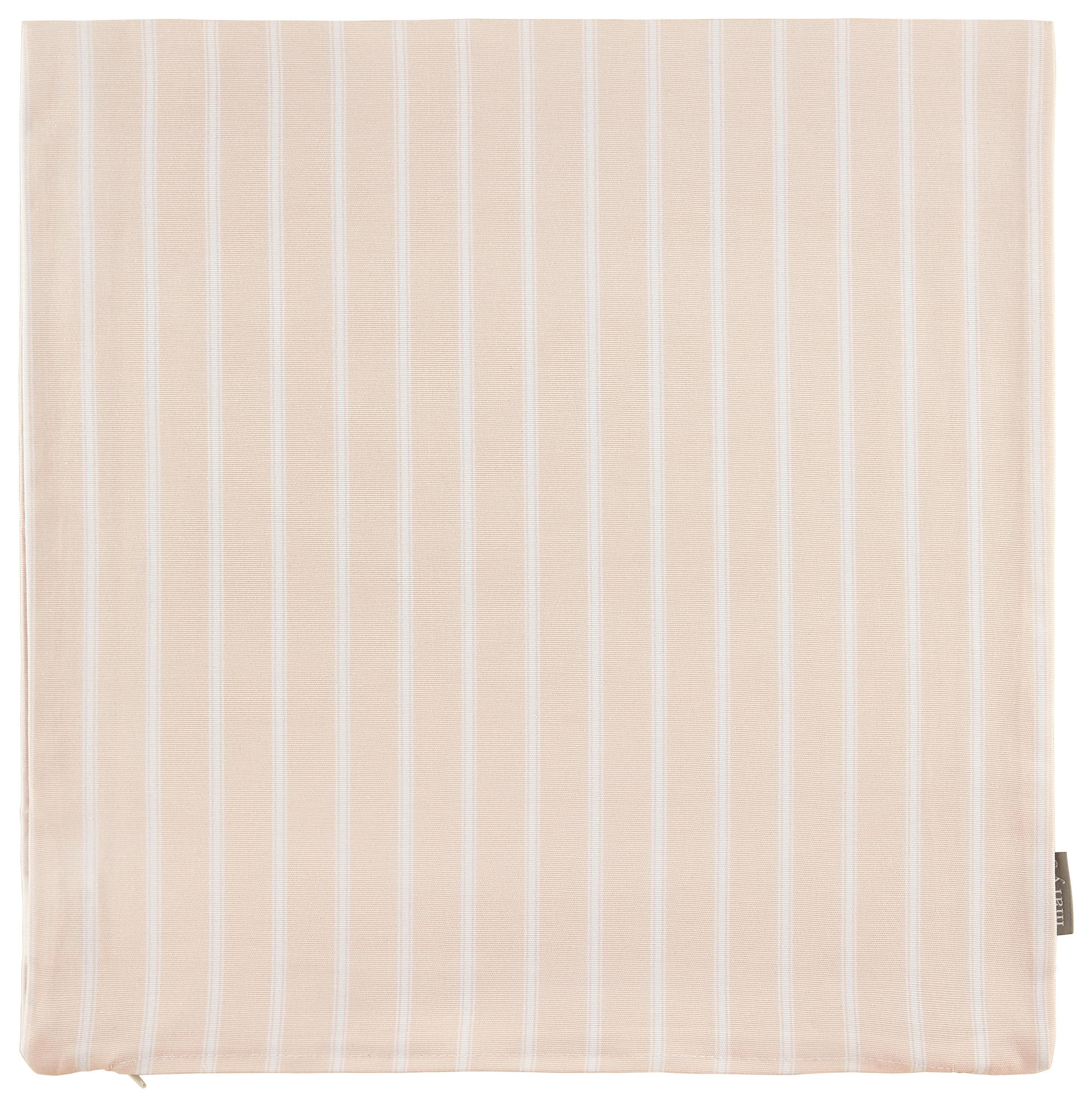 Kissenhülle Steffi in Rosa ca. 50x50cm - Weiss/Rosa, Konventionell, Textil (50/50cm) - Mary's
