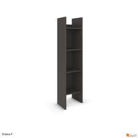 Regalni Element Endora, Barva Grafita - barve grafita, Konvencionalno, leseni material (40/162/34cm) - Xora