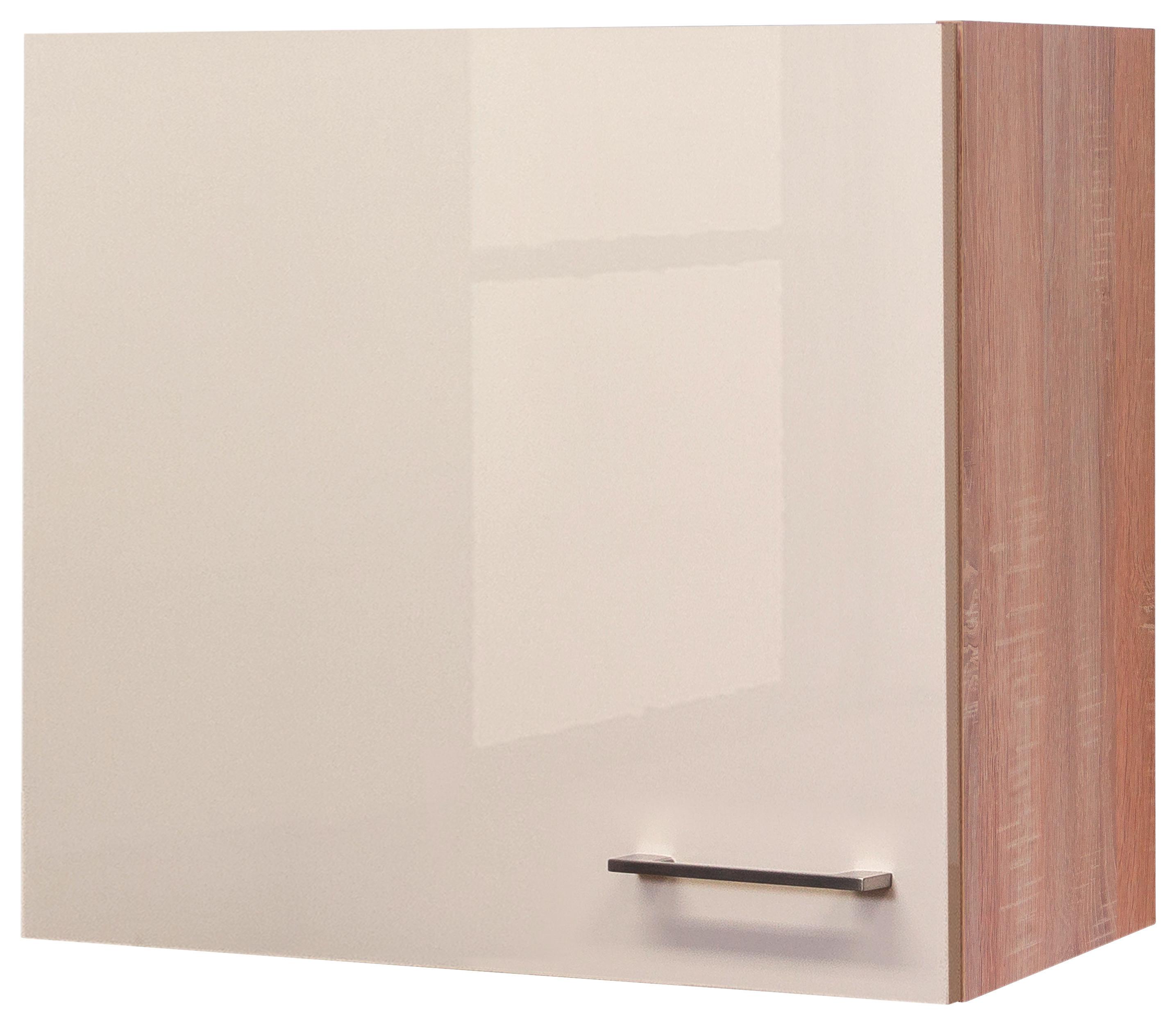 Küchenoberschrank "Nepal" Kaschmir, Eiche - Kaschmir/Edelstahlfarben, MODERN, Holzwerkstoff/Metall (60/54,8/32cm) - FlexWell
