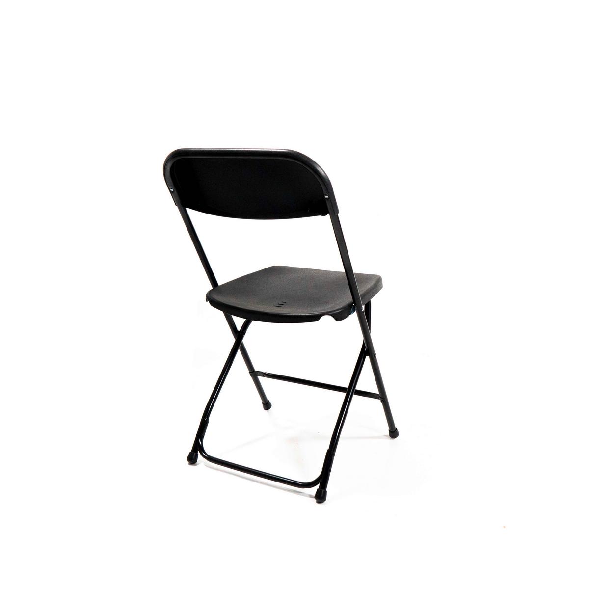 Gartenklapsessel 7er -Set in Schwarz, Stahl, faltbar - Schwarz, LIFESTYLE, Kunststoff/Metall (43/80/49cm) - Gardenson