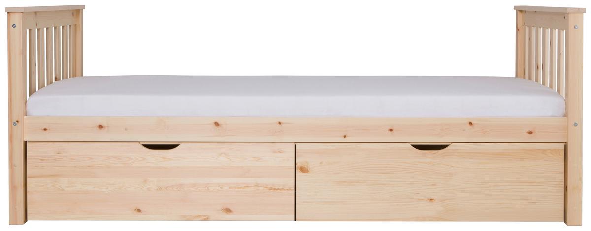 Pograd Sammy, Pravi Les, 90x200cm - naravne barve, Moderno, les (90/200cm) - MID.YOU